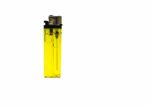 Yellow Lighter Isolated On The White Background Stock Photo