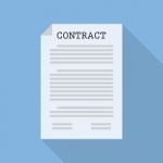 Contract Document Paper Stock Photo