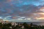 Sunset At Callao SalvajeSanta Cruz De Tenerife Spain Stock Photo