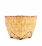 Handmade Bamboo Basket Stock Photo