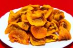 Dried Persimmons Stock Photo