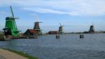 Dutch Windmills Stock Photo