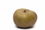 Single Fresh And Healthy Brown Apple Stock Photo