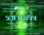 Software Word Indicates Shareware Text And Programming Stock Photo