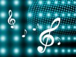 Background Notes Means Treble Clef And Backdrop Stock Photo