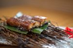 Japanese Style Roasted Eel Stock Photo