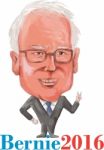 Bernie 2016 Democrat President Caricature Stock Photo