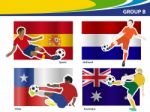Soccer Football Players With Brazil 2014 Group B Stock Photo
