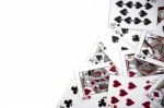 Playing Cards Background Stock Photo