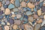 Various Pebble Stones Texture Stock Photo