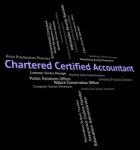 Chartered Certified Accountant Shows Balancing The Books And Acc Stock Photo