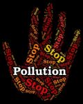 Stop Pollution Represents Air Polution And Caution Stock Photo