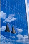 Blue Sky And Office Building Stock Photo