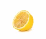 Lemon Isolated On The White Background Stock Photo