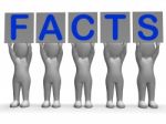 Facts Banners Means Truth Information And Knowledge Stock Photo