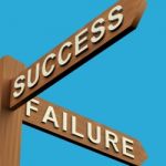Success Or Failure Directions Stock Photo