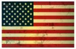 Vintage American Flag Stock Photo