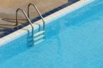 Swimming Pool With Stair Stock Photo