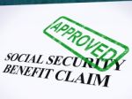 Social Security Claim Approved Seal Stock Photo