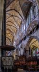 Interior View Of Salisbury Cathedral Stock Photo