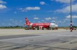 Jet Aircraft Of The Airline Air Asia Stock Photo