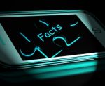 Facts Smartphone Displays True And Honest Answers Stock Photo