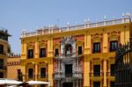 Malaga, Andalucia/spain - July 5 : Baroque Bishop's Palace Desig Stock Photo
