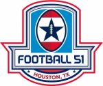Houston American Football 51 Stars Crest Retro Stock Photo