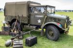 Old Us Army Truck Parked At Shoreham Airfield Stock Photo