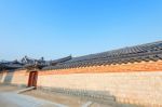 Roof Of Gyeongbokgung Palace In Seoul, Korea Stock Photo
