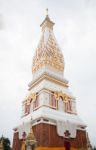 Phra That Phanom Pagoda In Wat Phra That Phanom, Nakhon Phanom, Stock Photo