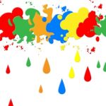 Splash Background Indicates Paint Colors And Backdrop Stock Photo