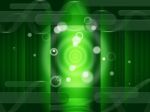 Green Circles Background Means Bright And Oblongs
 Stock Photo