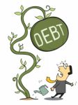 Tree Debt Stock Photo