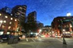 Boston Sept 9, 2016: Boston Massachusetts Downtown Buildings Cit Stock Photo