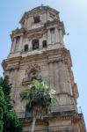 Malaga, Andalucia/spain - July 5 : View Towards The Cathedral In Stock Photo