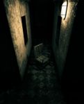 3d Rendering Of An Old Chair In Haunted House Or Asylum Stock Photo