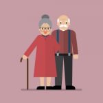 Elderly Senior Age Couple Stock Photo