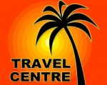 Travel Centre Represents Holiday Agencies And Vacational Stock Photo