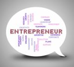 Entrepreneur Bubble Indicates Business Tycoon And Businessman Stock Photo