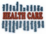 3d Image Health Care Concept Word Cloud Background Stock Photo