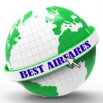 Best Airfares Represents Selling Price And Aircraft 3d Rendering Stock Photo