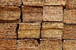 Stack Of Timber Wood Stock Photo