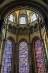 Stained Glass Windows In The Chapel Of Saints And Martyrs Of Our Stock Photo