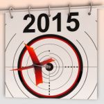 2015 Target Means Future Goal Projection Stock Photo