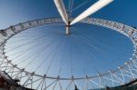 View Of The London Eye Stock Photo