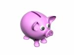 Cute Piggy Bank Stock Photo