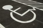 Handicapped Parking Space Stock Photo