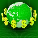Forex Dollars Represents Currency Exchange And Cash Stock Photo