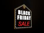 Black Friday Sale Price Tag Stock Photo